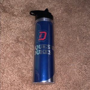 Duquesne University Water Bottle with Straw